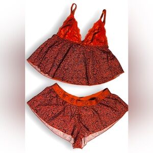 BCBGMAXAZRIA   2 Piece Sexy Animal Print Lingerie Set💋